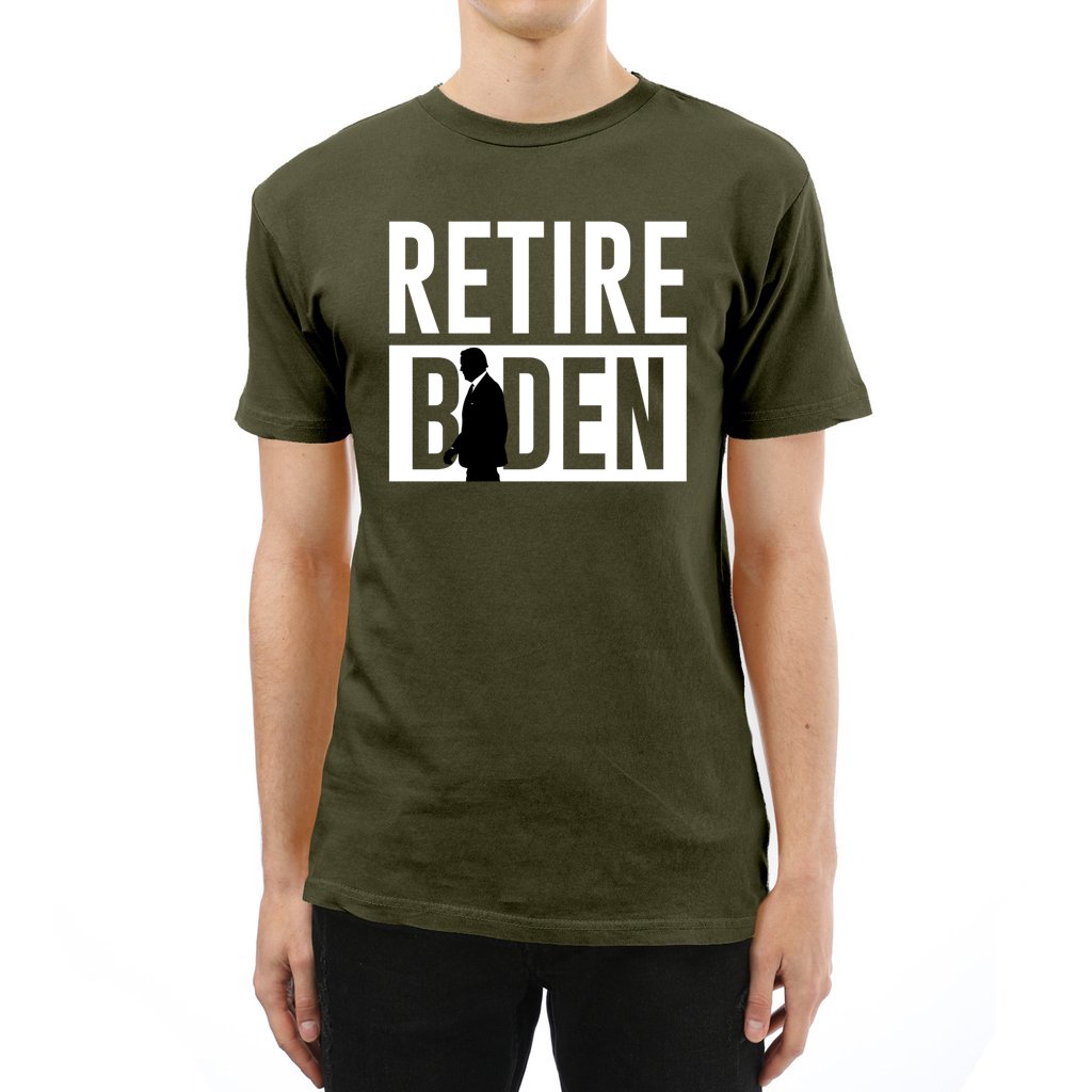 Retire Biden Unisex Vintage Crewneck Tee for Conservatives and Republicans-Vintage T-shirt-PureDesignTees