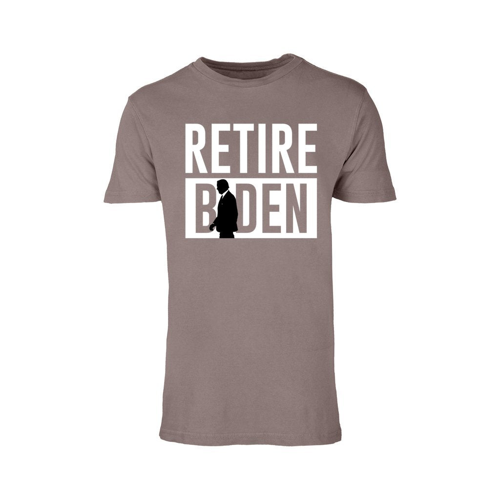 Retire Biden Unisex Vintage Crewneck Tee for Conservatives and Republicans-Vintage T-shirt-PureDesignTees
