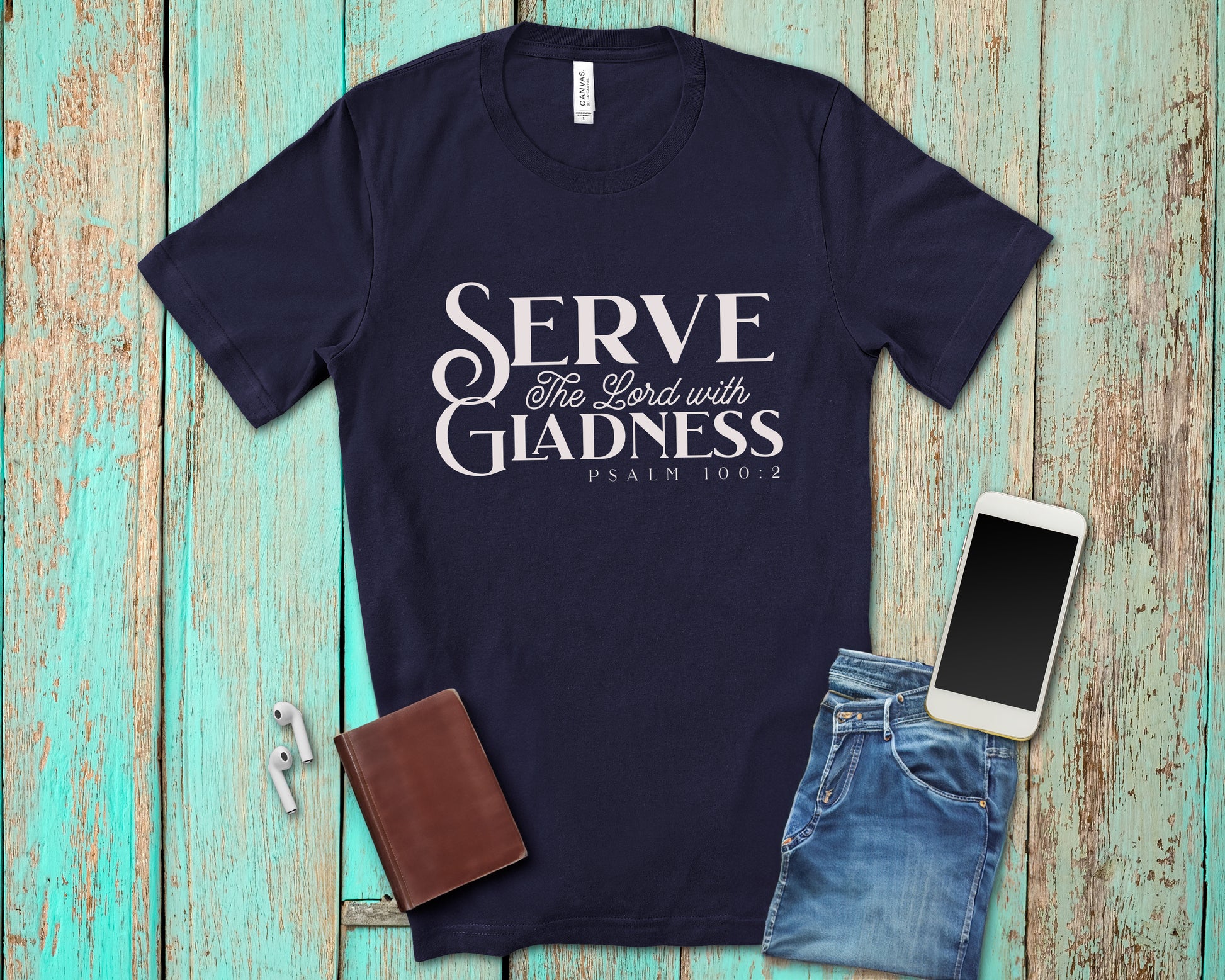 Bible Verse Shirt, Serve the Lord tshirt, Christian tshirt to Encourage and inspire Christians-T-Shirts-PureDesignTees