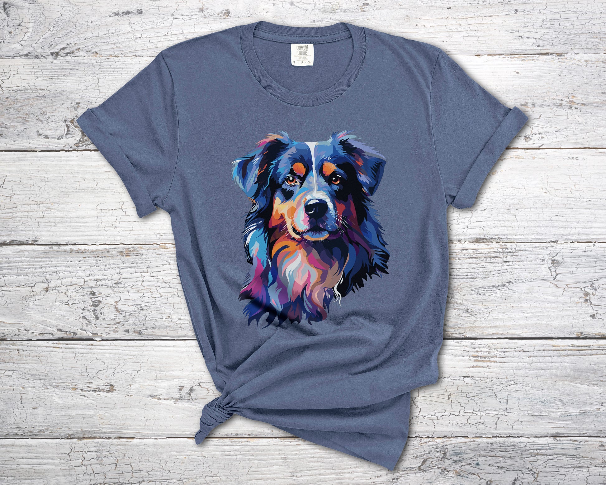 Australian Shepherd tshirt for dog mom or dog dad, fans of Australian Shepherds-T-Shirts-PureDesignTees