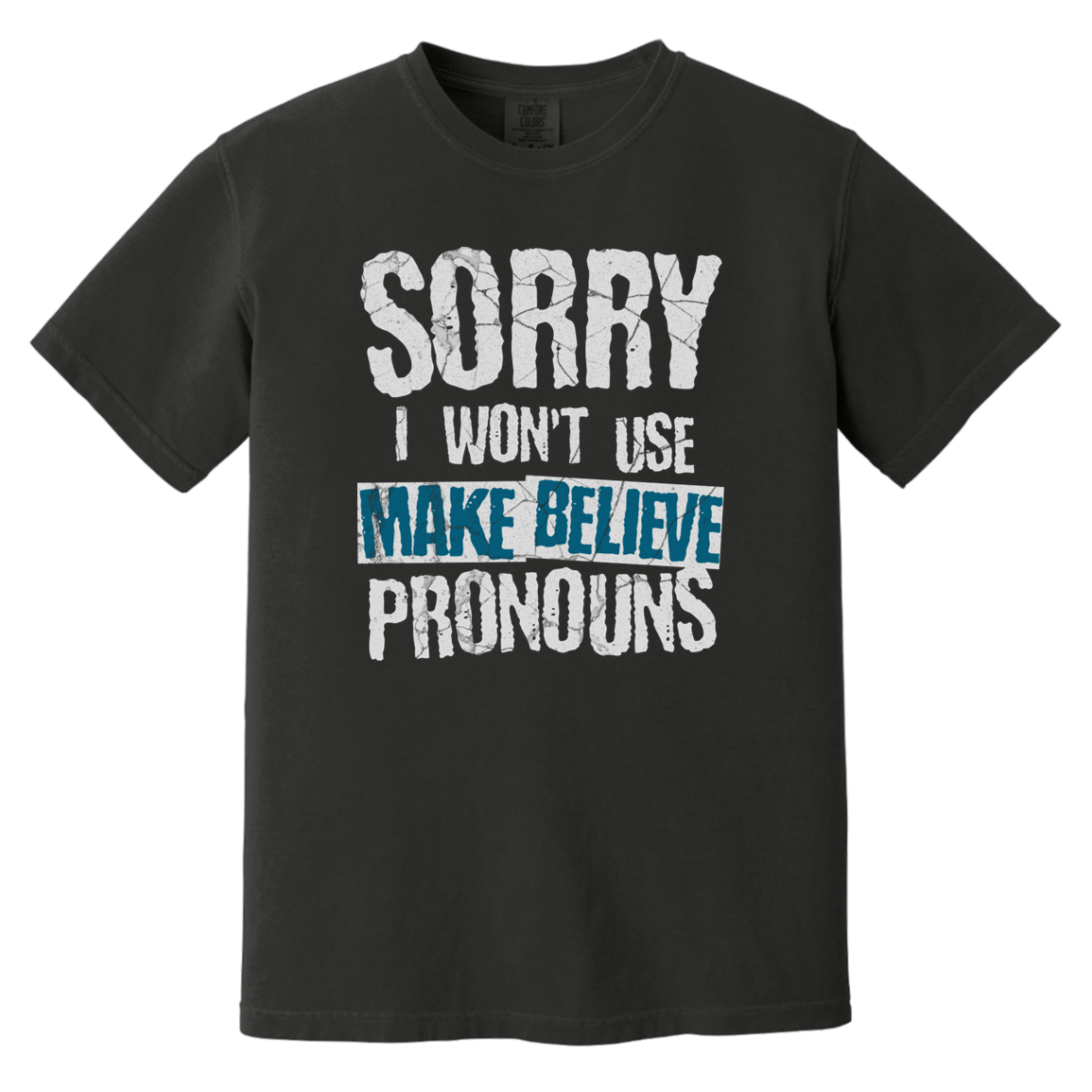 Pronouns Tshirt for those who refuse to use silly made up pronouns, antiwoke shirt-T-Shirts-PureDesignTees