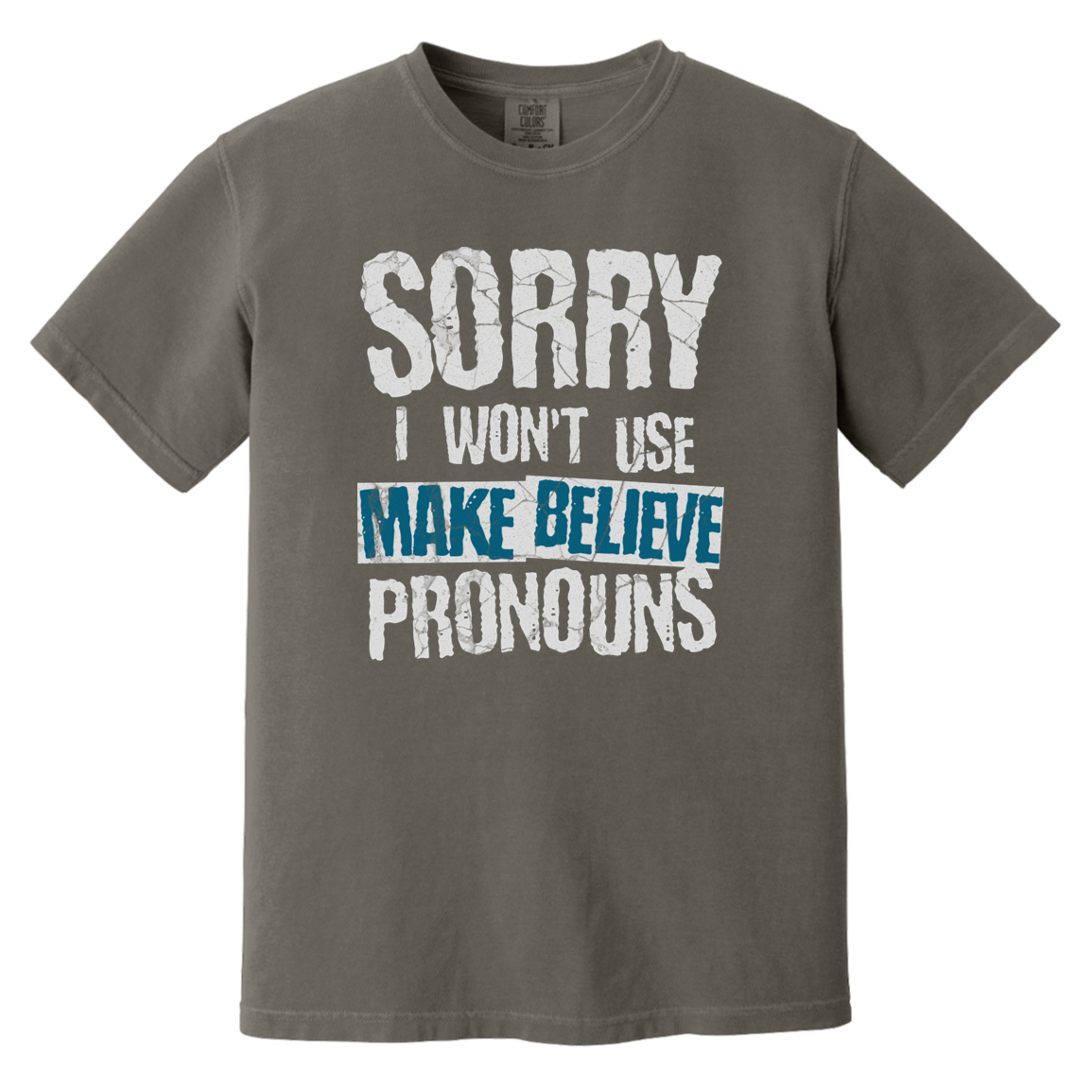 Pronouns Tshirt for those who refuse to use silly made up pronouns, antiwoke shirt-T-Shirts-PureDesignTees
