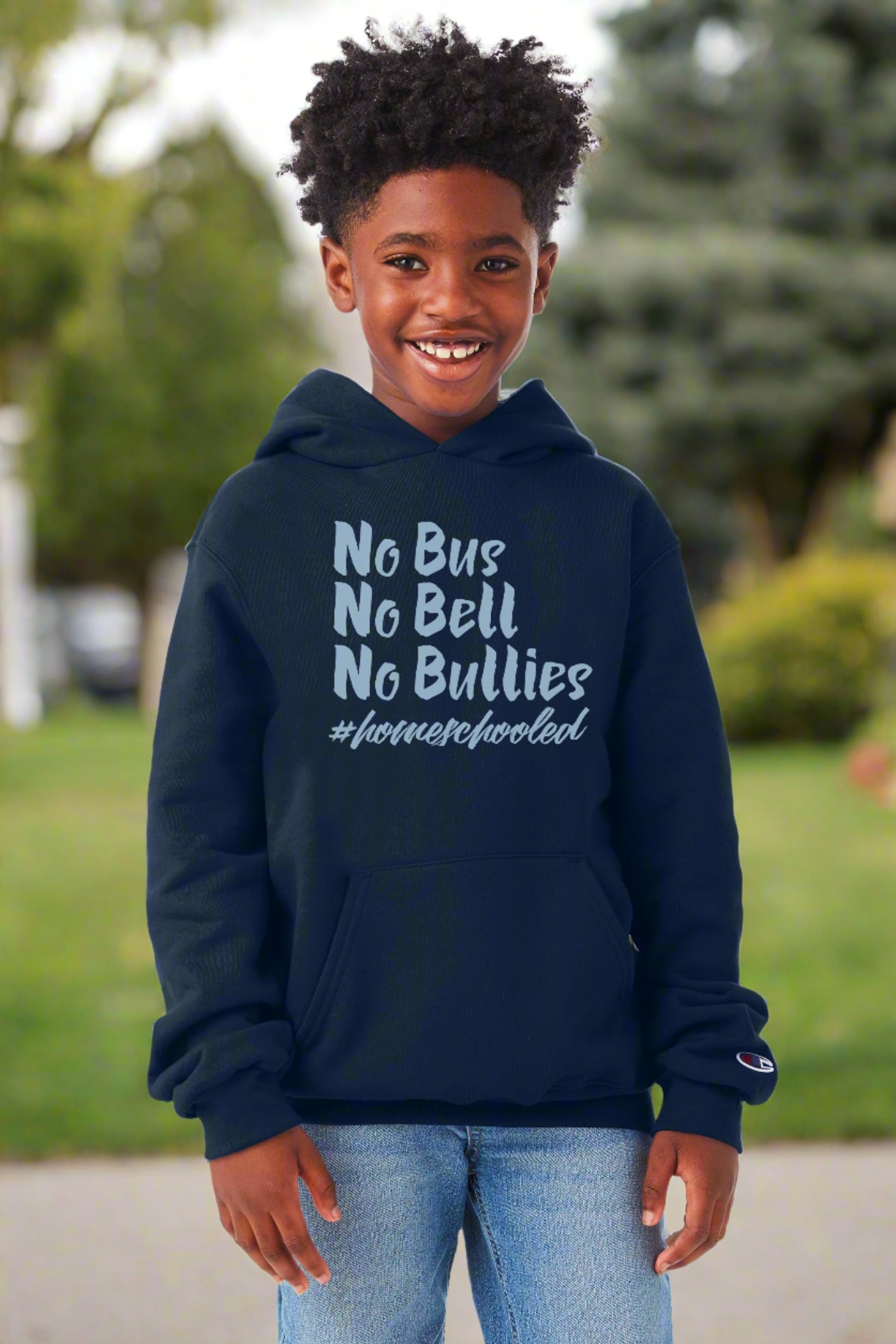 Homeschool Champion Kids Powerblend Hoodie-Hoodies-PureDesignTees