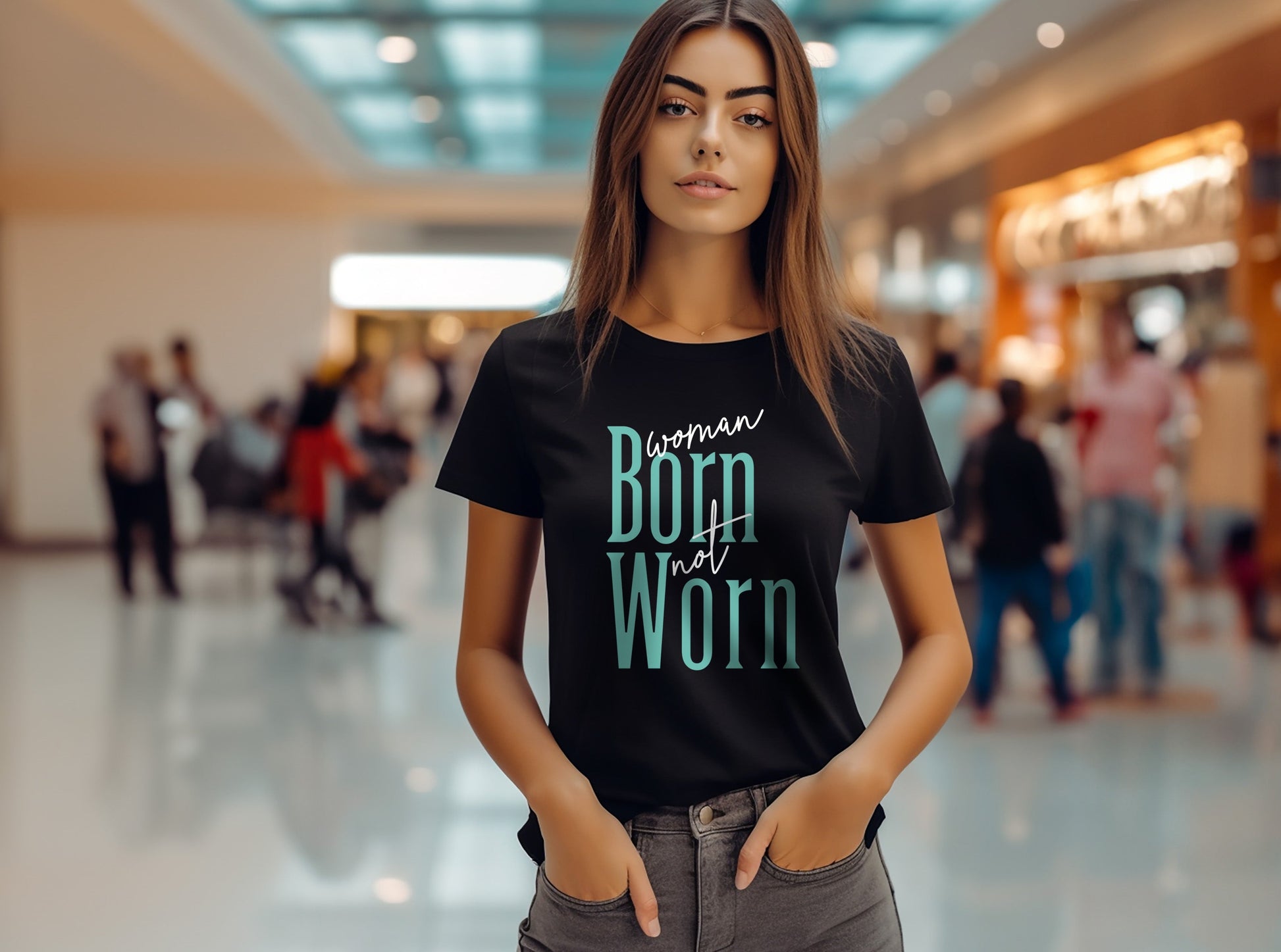 Biological woman shirt, born a woman tshirt, protest against transgender women, biological fact, biblical womanhood-T-Shirts-PureDesignTees