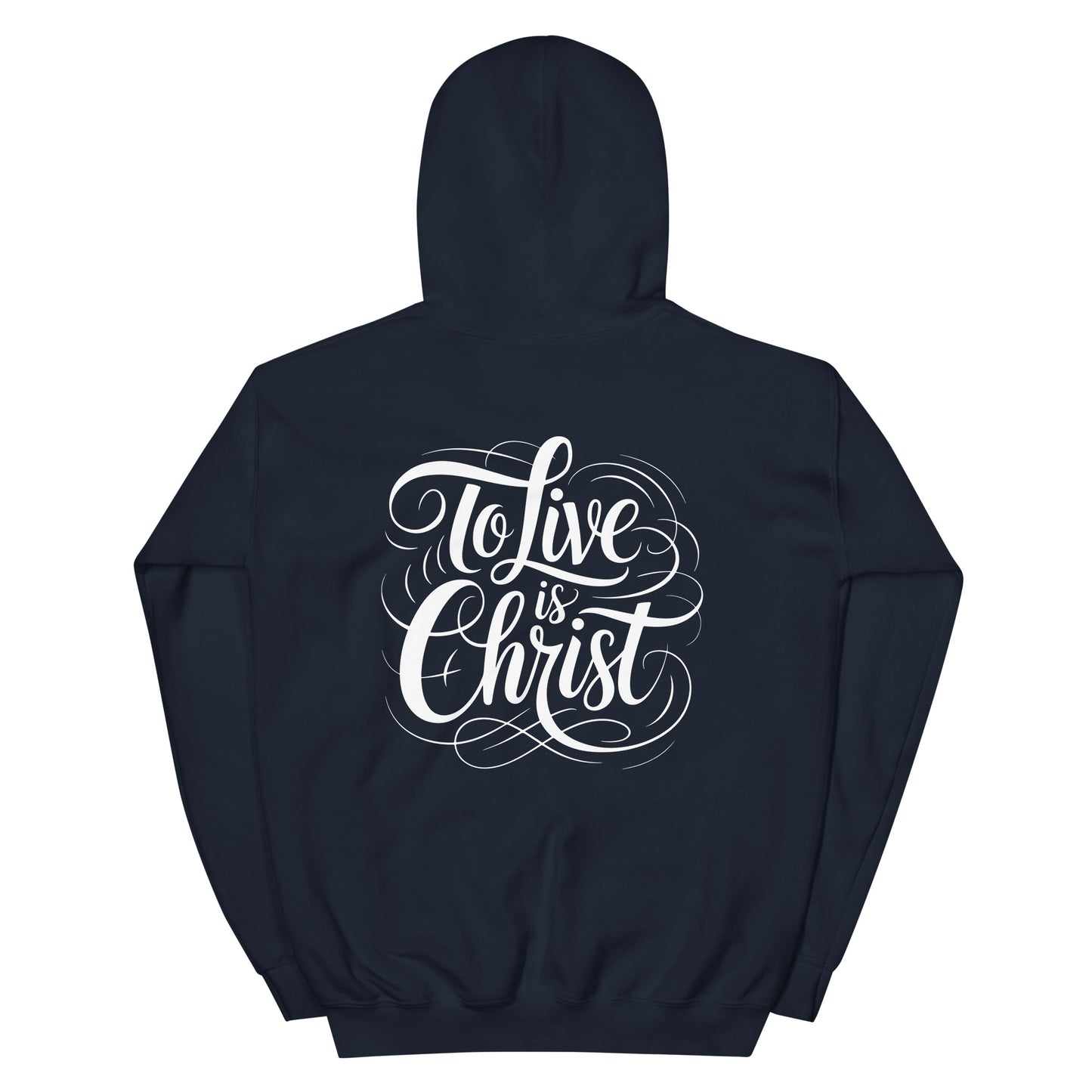 To Life is Christ Bible Quote Philippians 1:21 Christian Unisex Hoodie-Hoodie-PureDesignTees