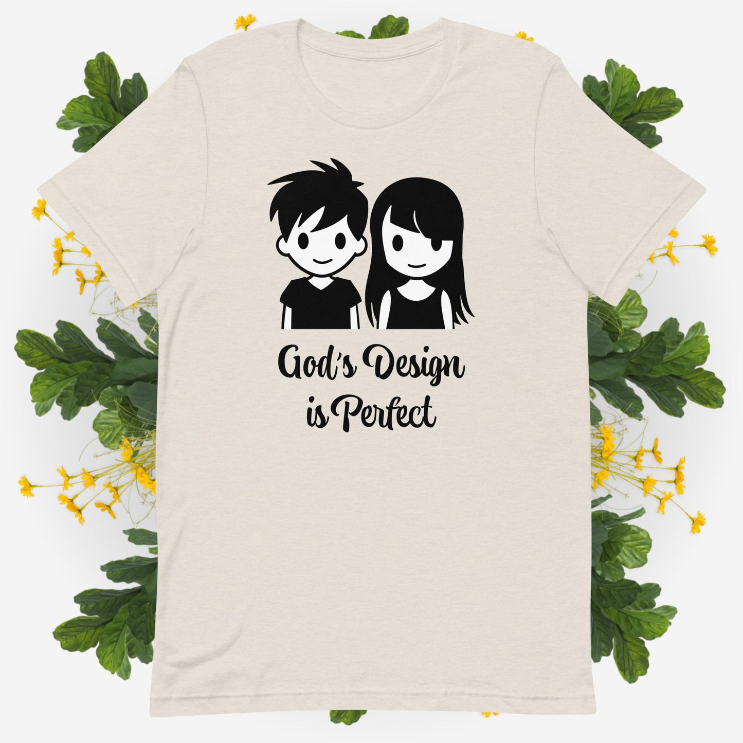 God's Design is Perfect Christian Tshirt for those who know that no one is born in the wrong body-T-Shirt-PureDesignTees