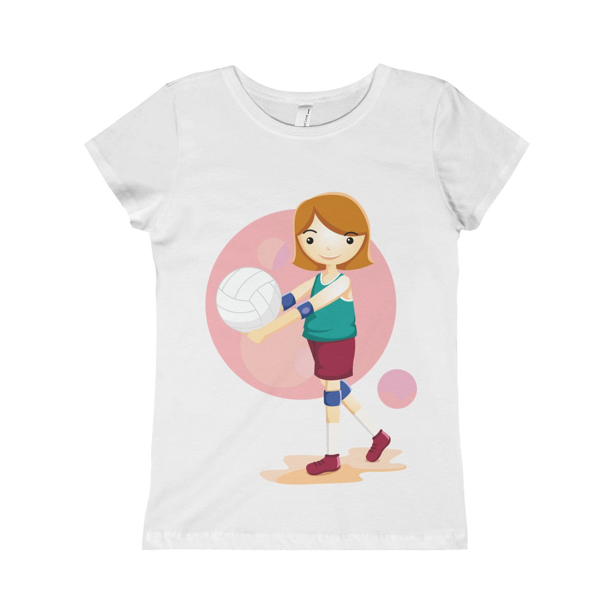 Volleyball Girls Princess Tee-Kids clothes-PureDesignTees