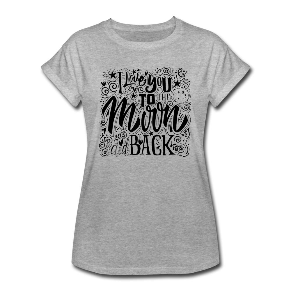 I Love You To the Moon and Back Women's Relaxed Fit T-Shirt-Women's Relaxed Fit T-Shirt-PureDesignTees