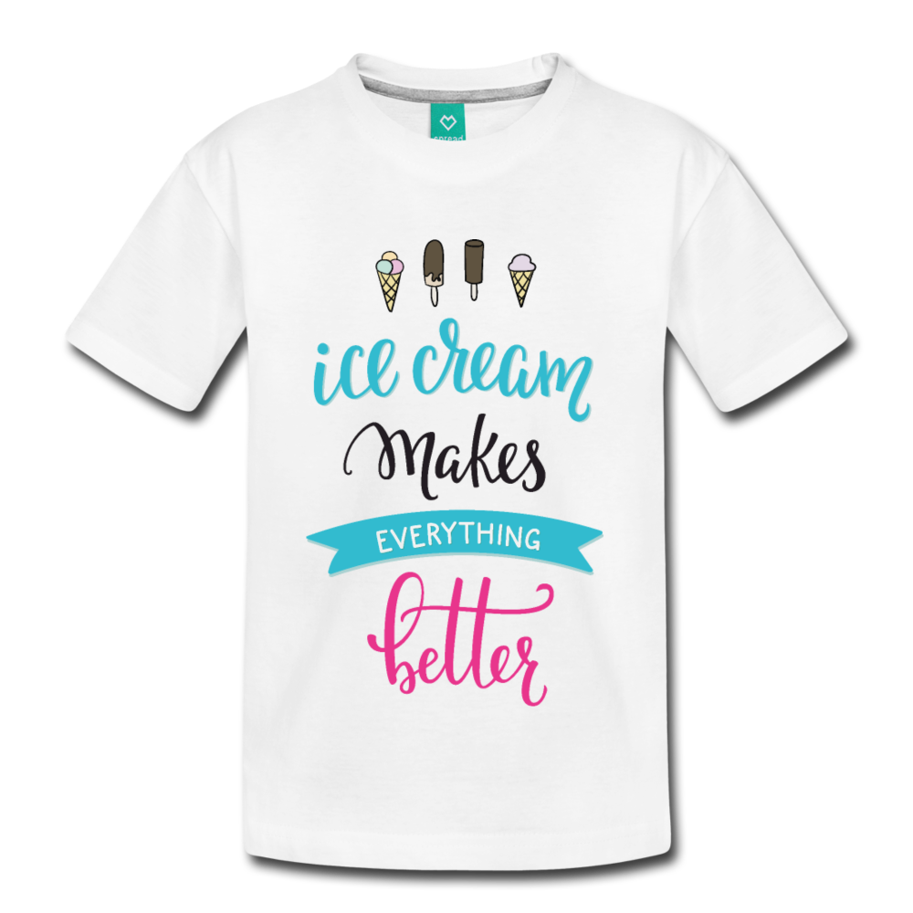 Ice Cream Makes Everything Better Kids' Premium T-Shirt-Kids' Premium T-Shirt-PureDesignTees