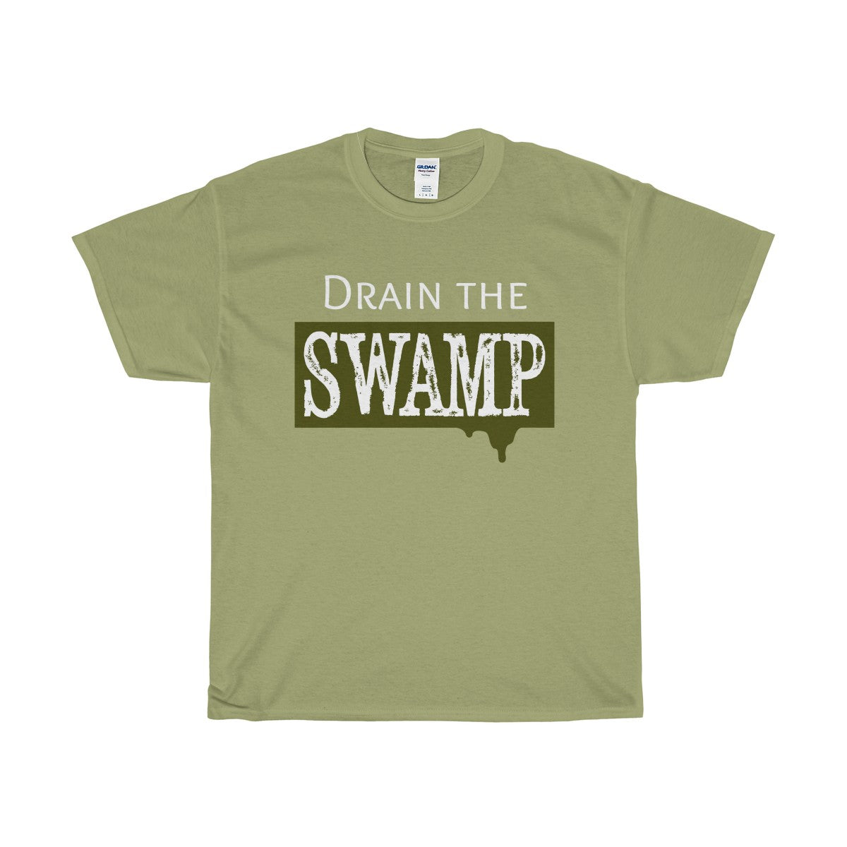 Drain the Swamp Unisex Heavy Cotton Tee-T-Shirt-PureDesignTees