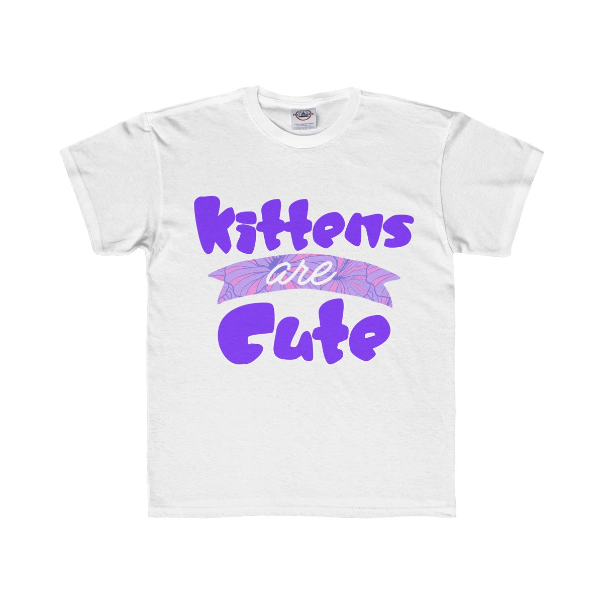 Kittens are Cute Kids Regular Fit Tee-Kids clothes-PureDesignTees