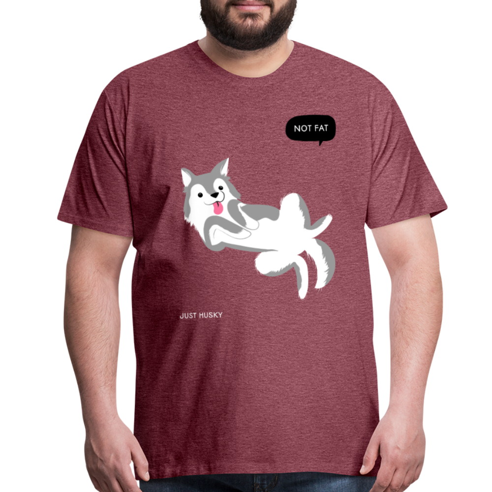 Not Fat Just Husky Men's Premium T-Shirt-Men's Premium T-Shirt-PureDesignTees