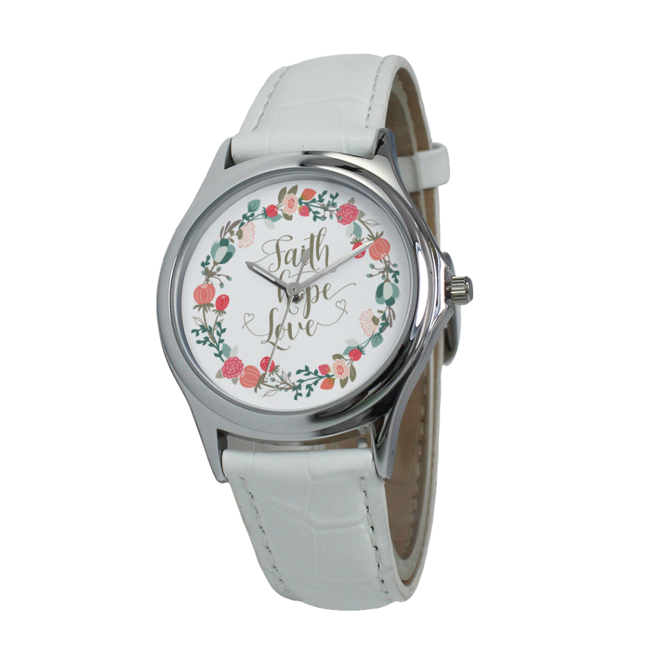 faith hope love watch for ladies-PureDesignTees