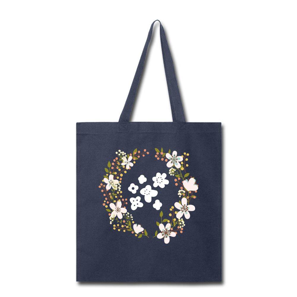 Floral Tote Bag-Tote Bag-PureDesignTees