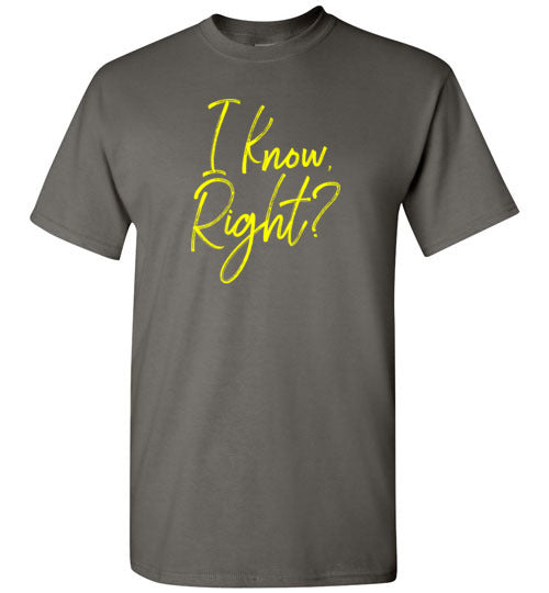 I Know Right? Short-Sleeve T-Shirt-T-Shirt-PureDesignTees