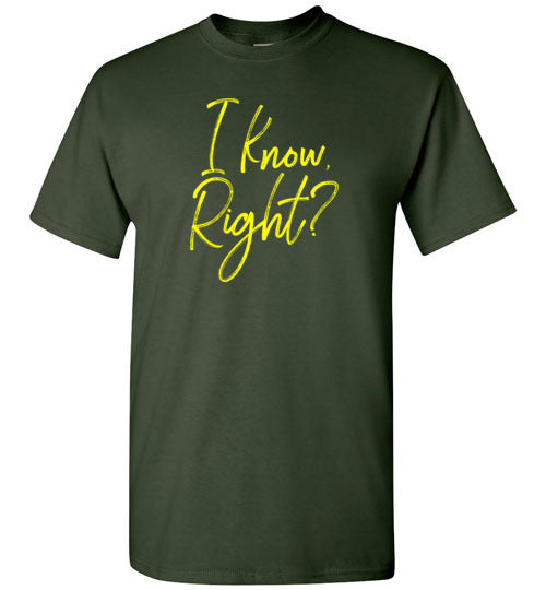 I Know Right? Short-Sleeve T-Shirt-T-Shirt-PureDesignTees