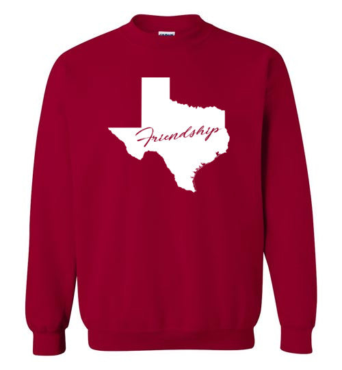 Texas Motto Crewneck Sweatshirt-Sweatshirt-PureDesignTees