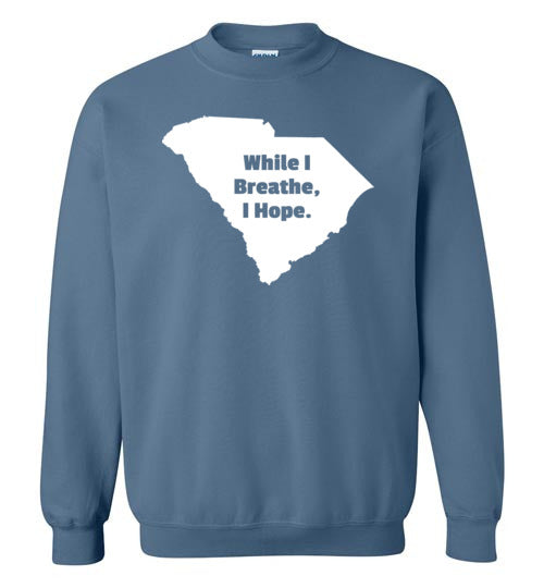 South Carolina Motto Crewneck Sweatshirt-Sweatshirt-PureDesignTees