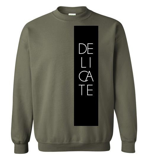 Delicate Crewneck Sweatshirt-Sweatshirt-PureDesignTees