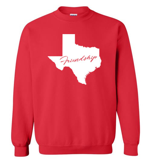 Texas Motto Crewneck Sweatshirt-Sweatshirt-PureDesignTees