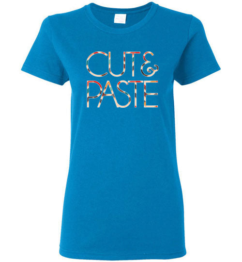 Cut & Paste Ladies Short-Sleeve T-Shirt-T-Shirt-PureDesignTees