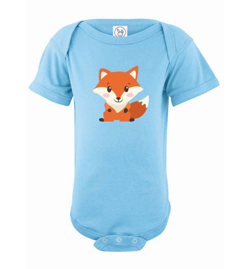 Cute Fox Infant Fine Jersey Bodysuit-PureDesignTees