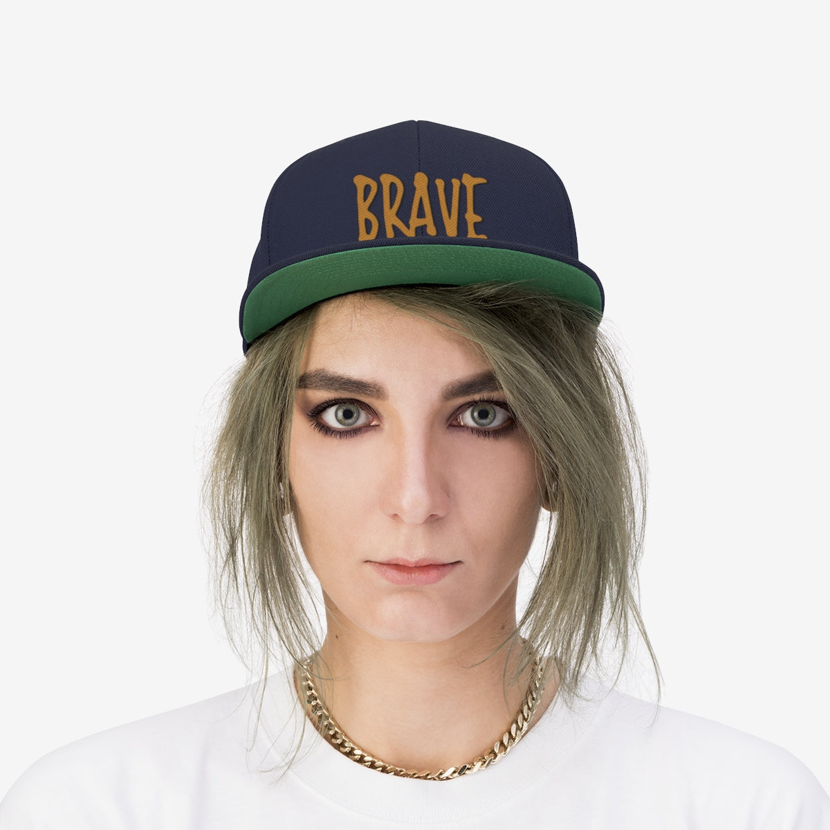 Brave Unisex Flat Bill Hat-Hats-PureDesignTees