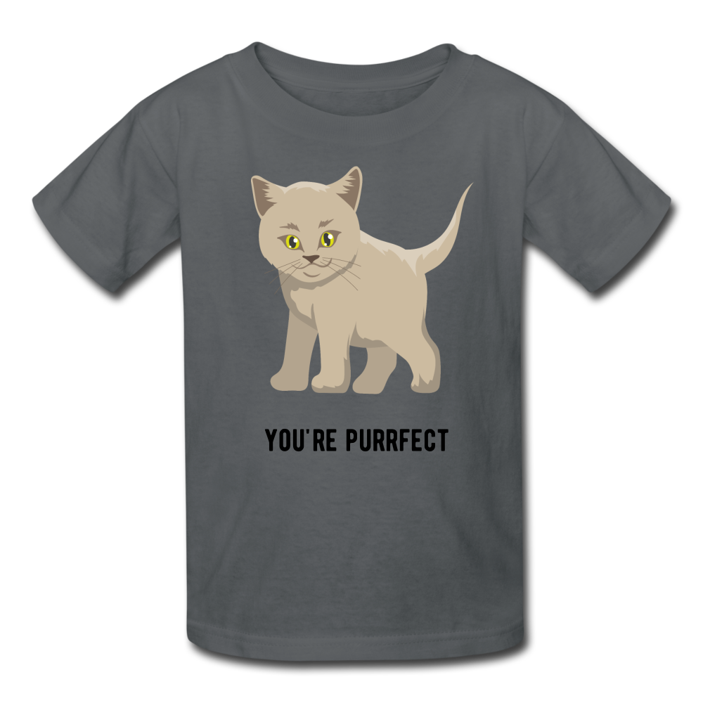 You're Purrfect Kids' T-Shirt-Kids' T-Shirt-PureDesignTees