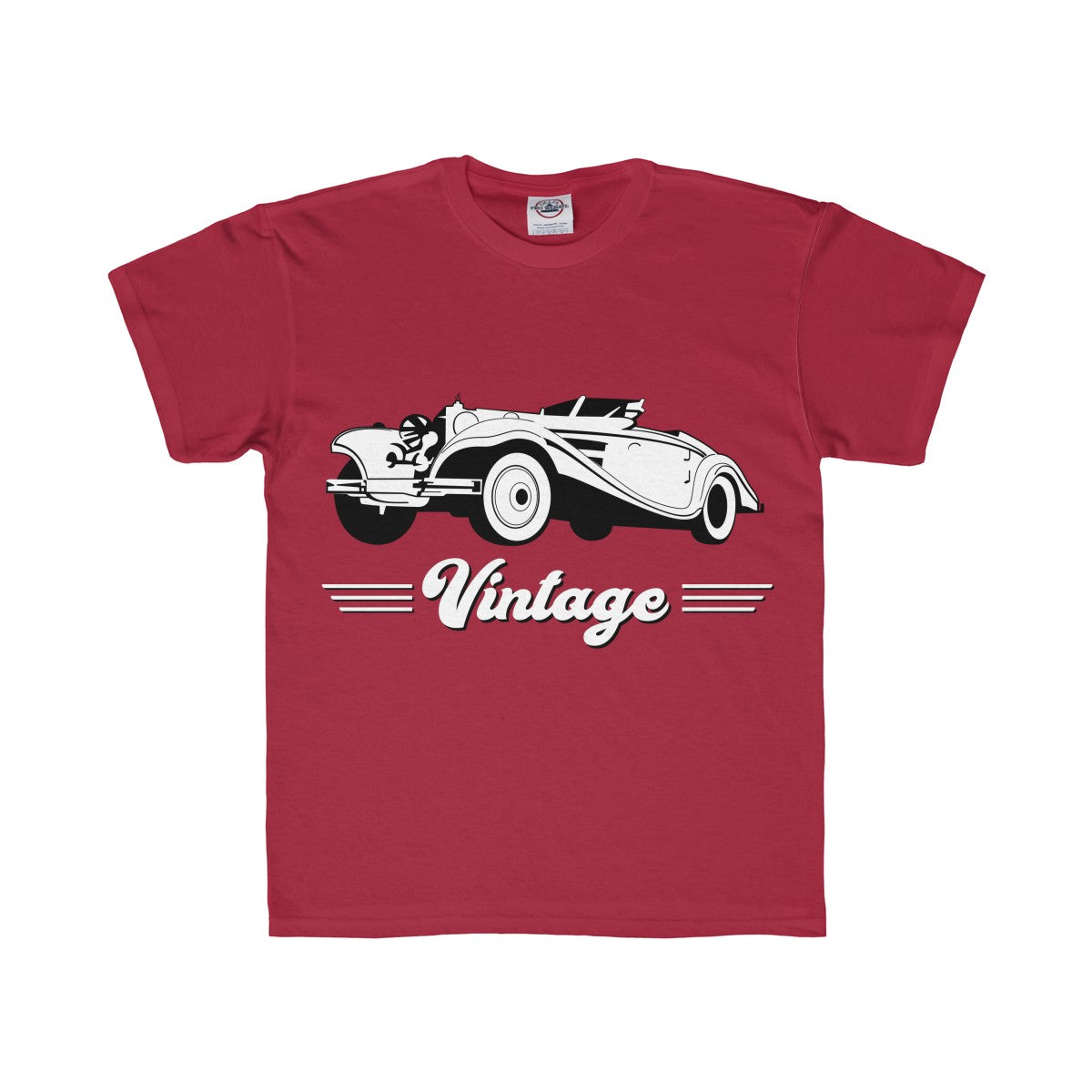Vintage Car Hotrod Youth Regular Fit Tee-Kids clothes-PureDesignTees