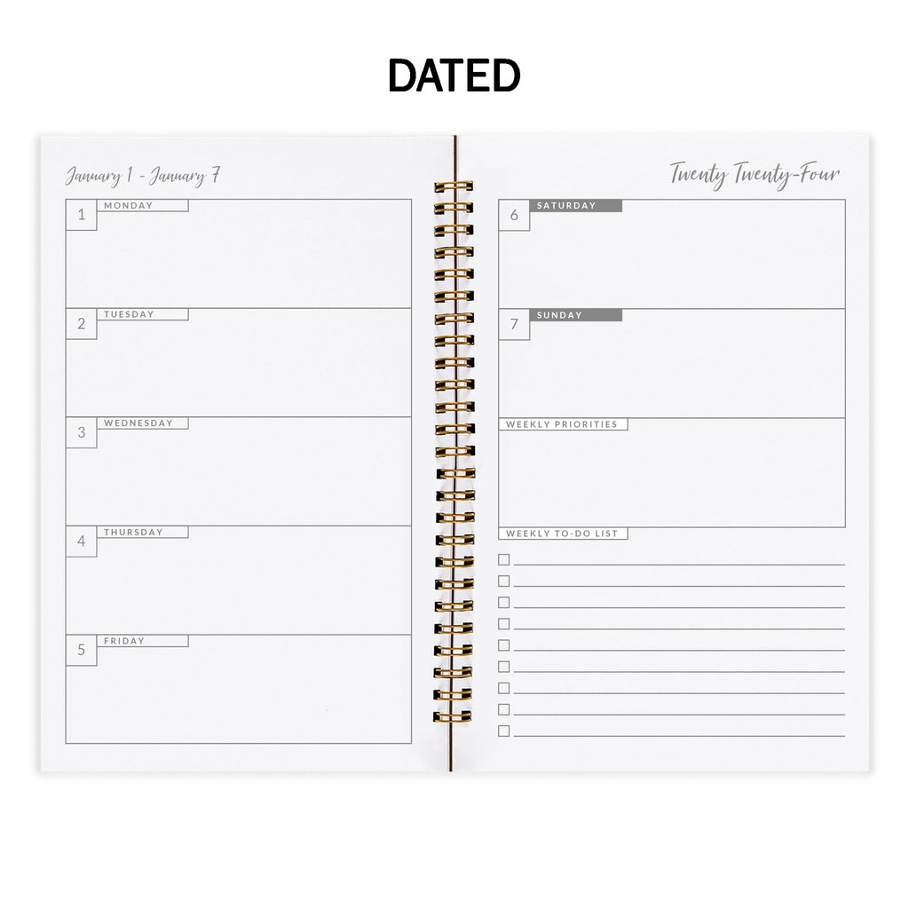 5.5" x 8.5" Softcover Planner with Japanese Landscape Cover-Planner-PureDesignTees