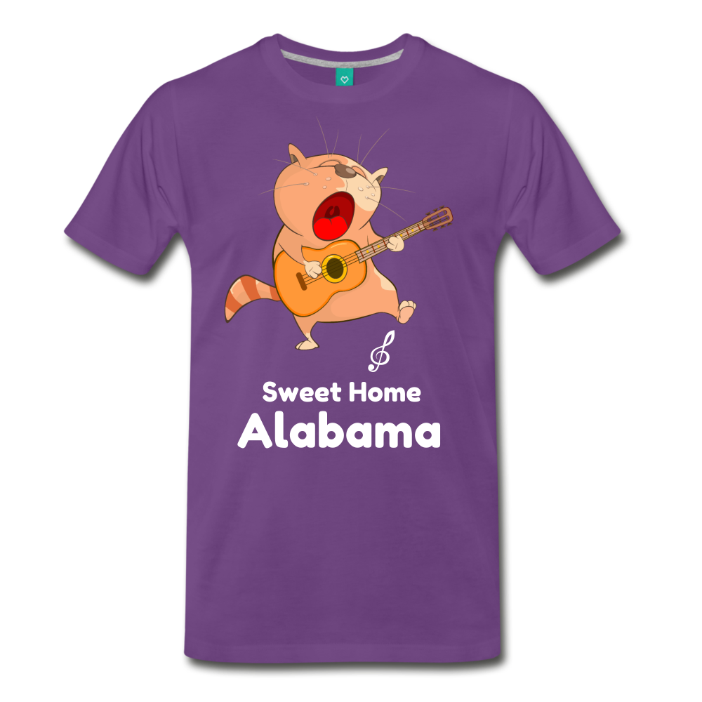 Cat Singing Sweet Home Alabama Men's Premium T-Shirt-Men's Premium T-Shirt-PureDesignTees