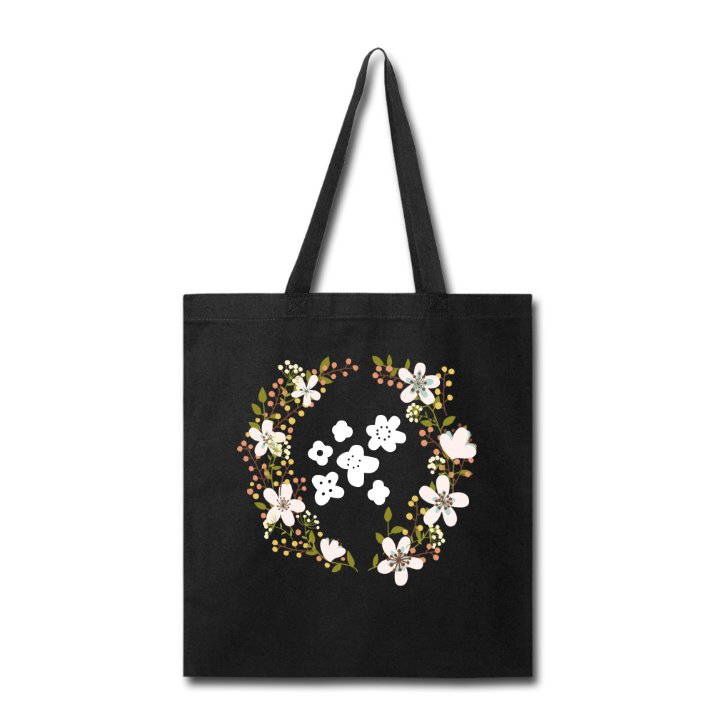 Floral Tote Bag-Tote Bag-PureDesignTees