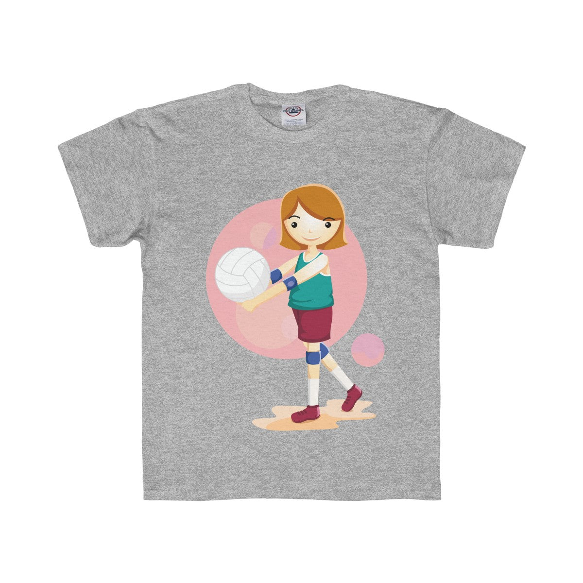 Girl Volleyball Player Youth Regular Fit Tee-Kids clothes-PureDesignTees