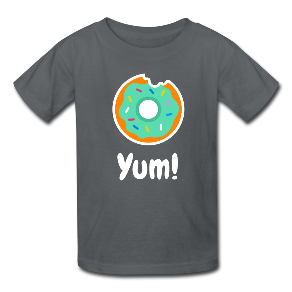 Yum! Donut Kids' T-Shirt-Kids' T-Shirt-PureDesignTees