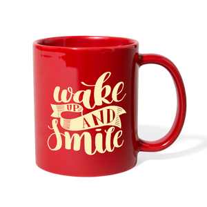 Wake Up and Smile Full Color Mug-Full Color Mug-PureDesignTees