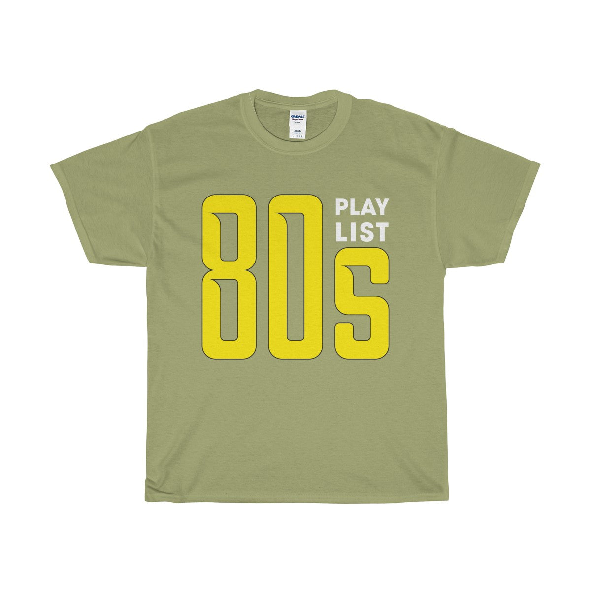 80s Play List Unisex Heavy Cotton Tee-T-Shirt-PureDesignTees