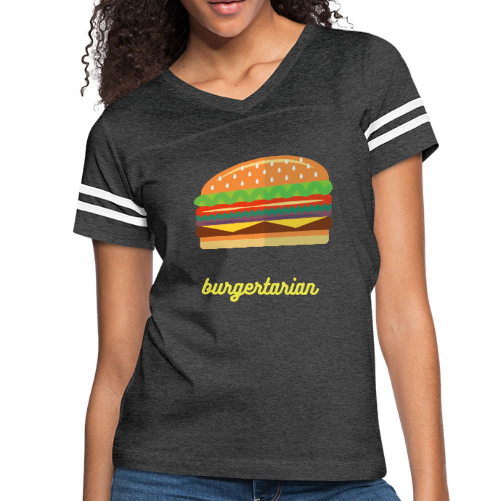 Burgertarian Women’s Vintage Sport T-Shirt-Women’s Vintage Sport T-Shirt-PureDesignTees