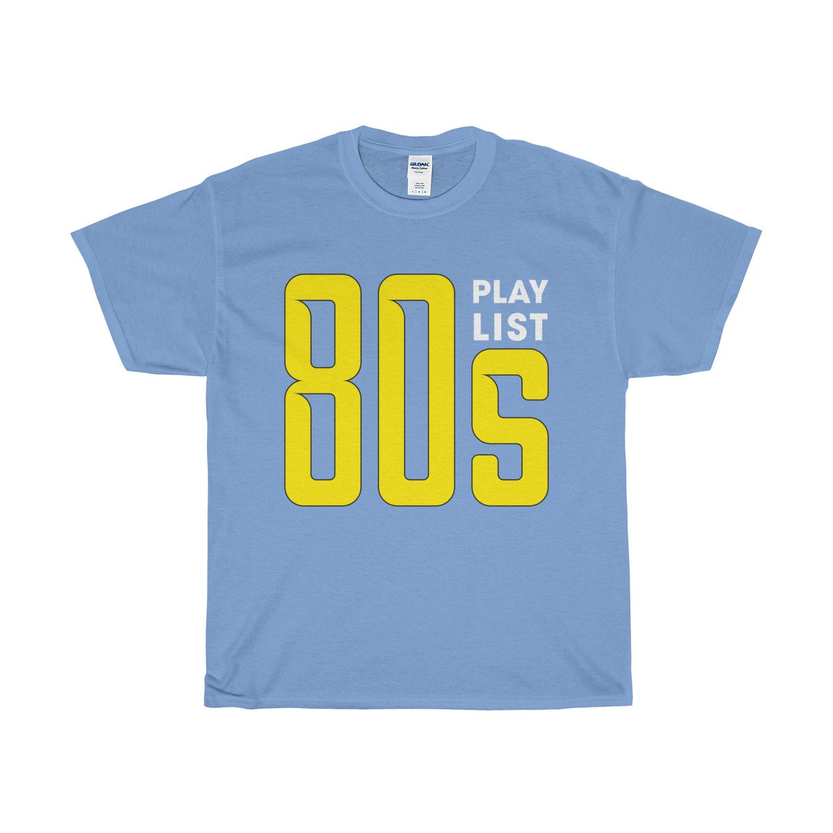 80s Play List Unisex Heavy Cotton Tee-T-Shirt-PureDesignTees