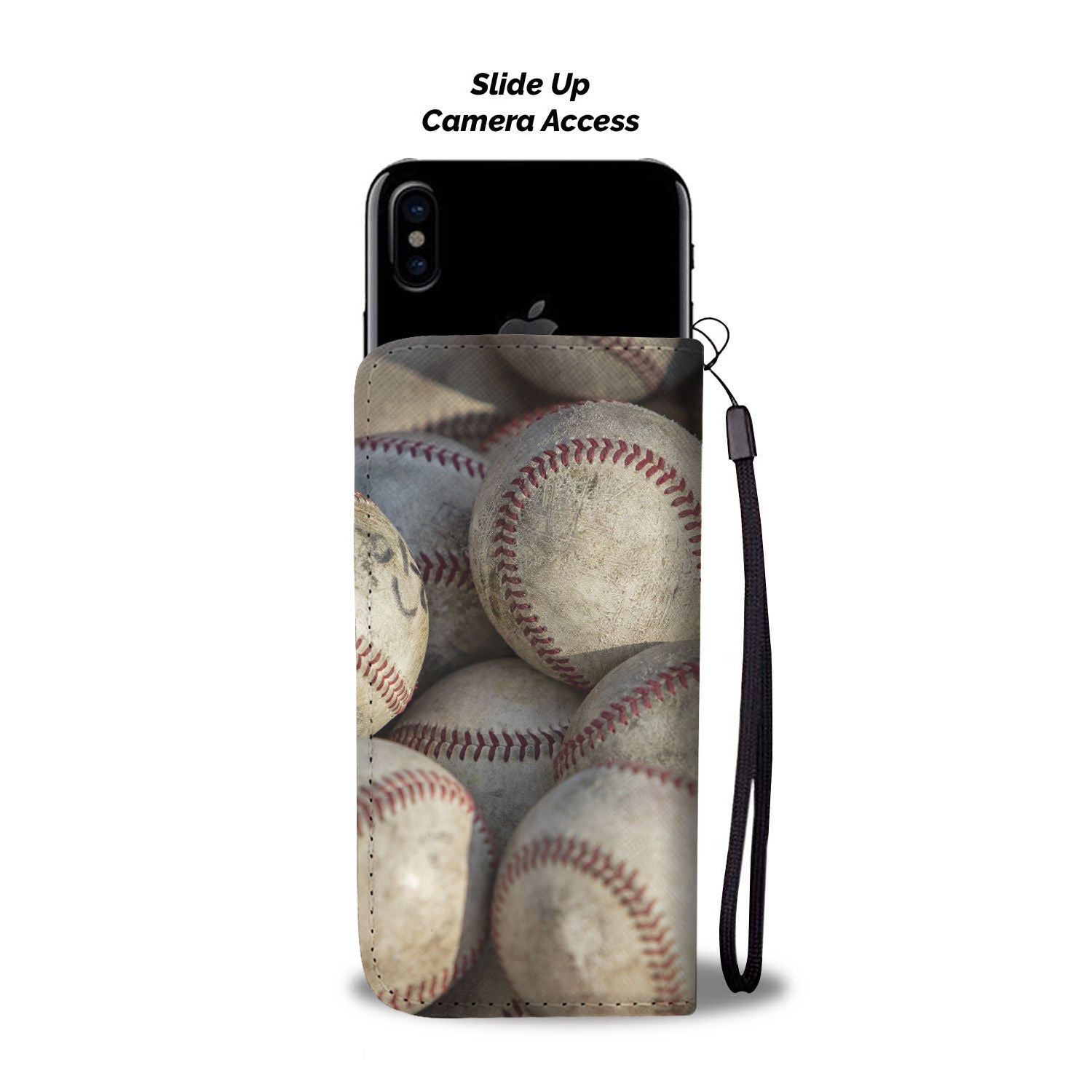Baseball Phone Wallet Case-Wallet Case-PureDesignTees