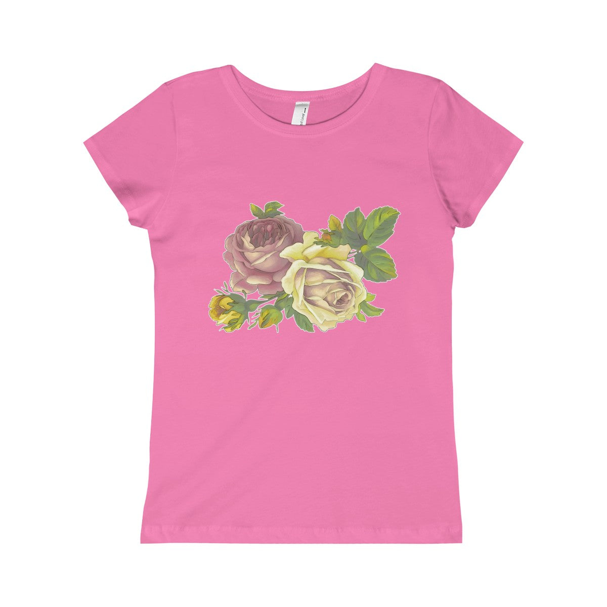 Vintage Roses The Princess Tee-Kids clothes-PureDesignTees