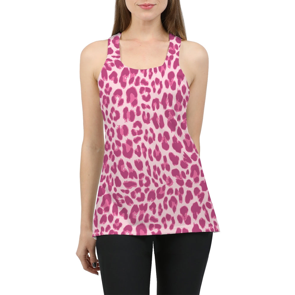 Animal Print Pink Combo Women's Tank-cloth-PureDesignTees