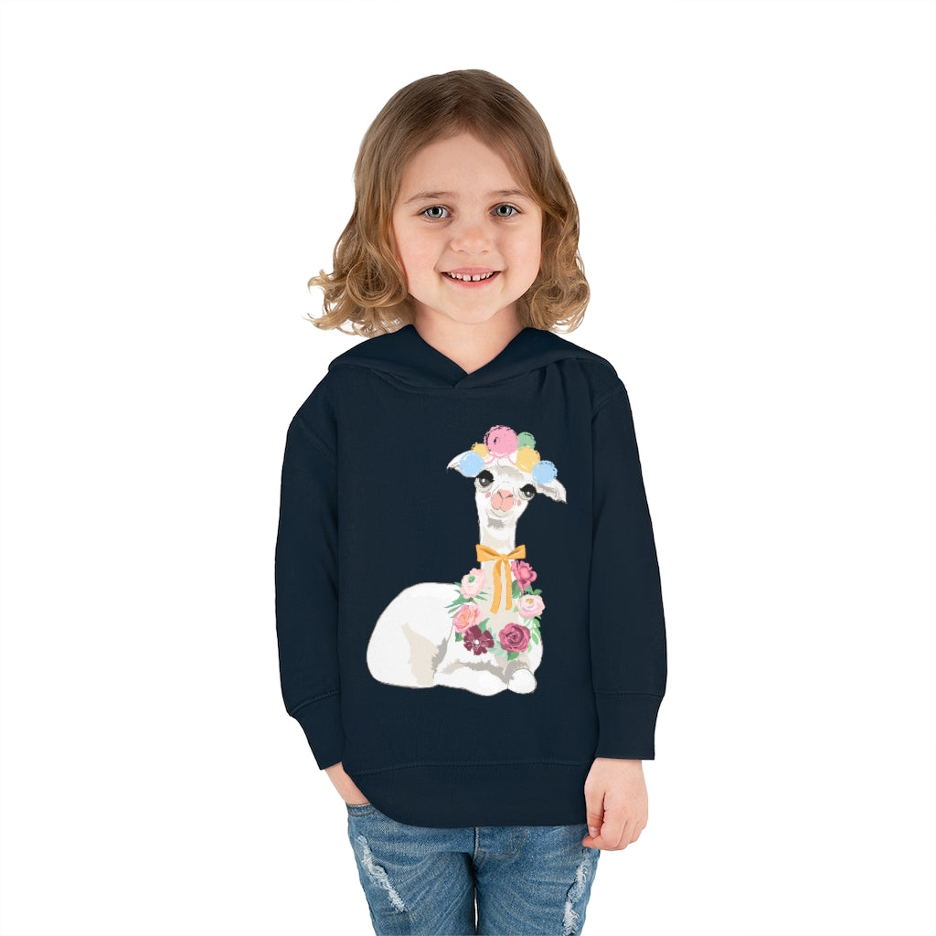 Funny Llama Toddler Pullover Fleece Hoodie-Hoodie-PureDesignTees