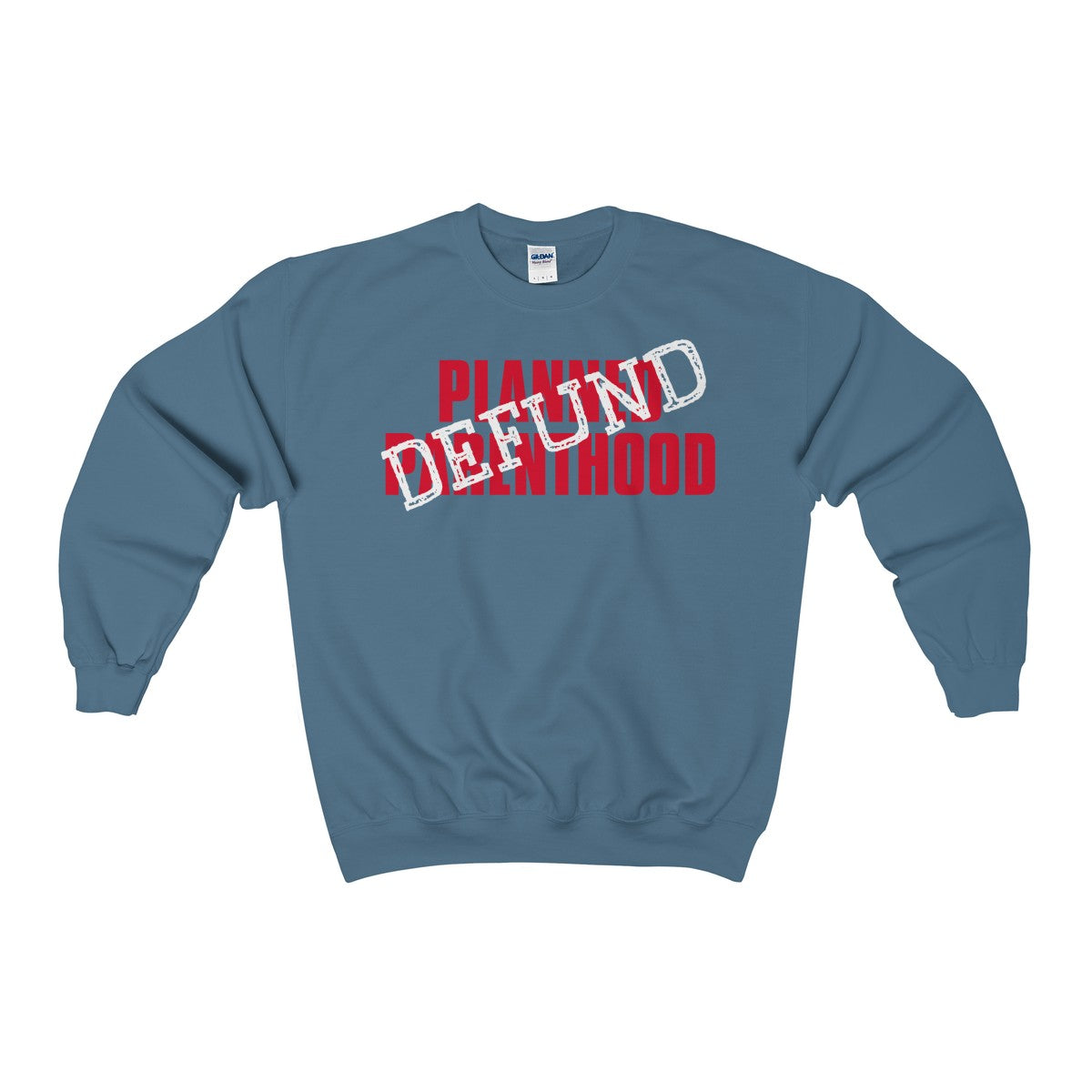 Defund Planned Parenthood Heavy Blend™ Adult Crewneck Sweatshirt-Sweatshirt-PureDesignTees