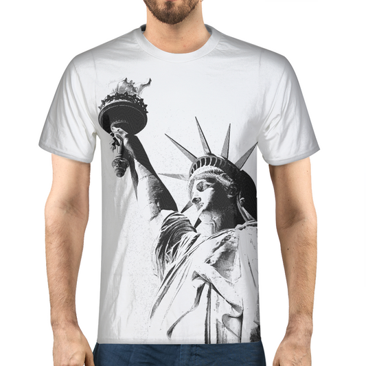 Statue of Liberty Men's Tee-cloth-PureDesignTees