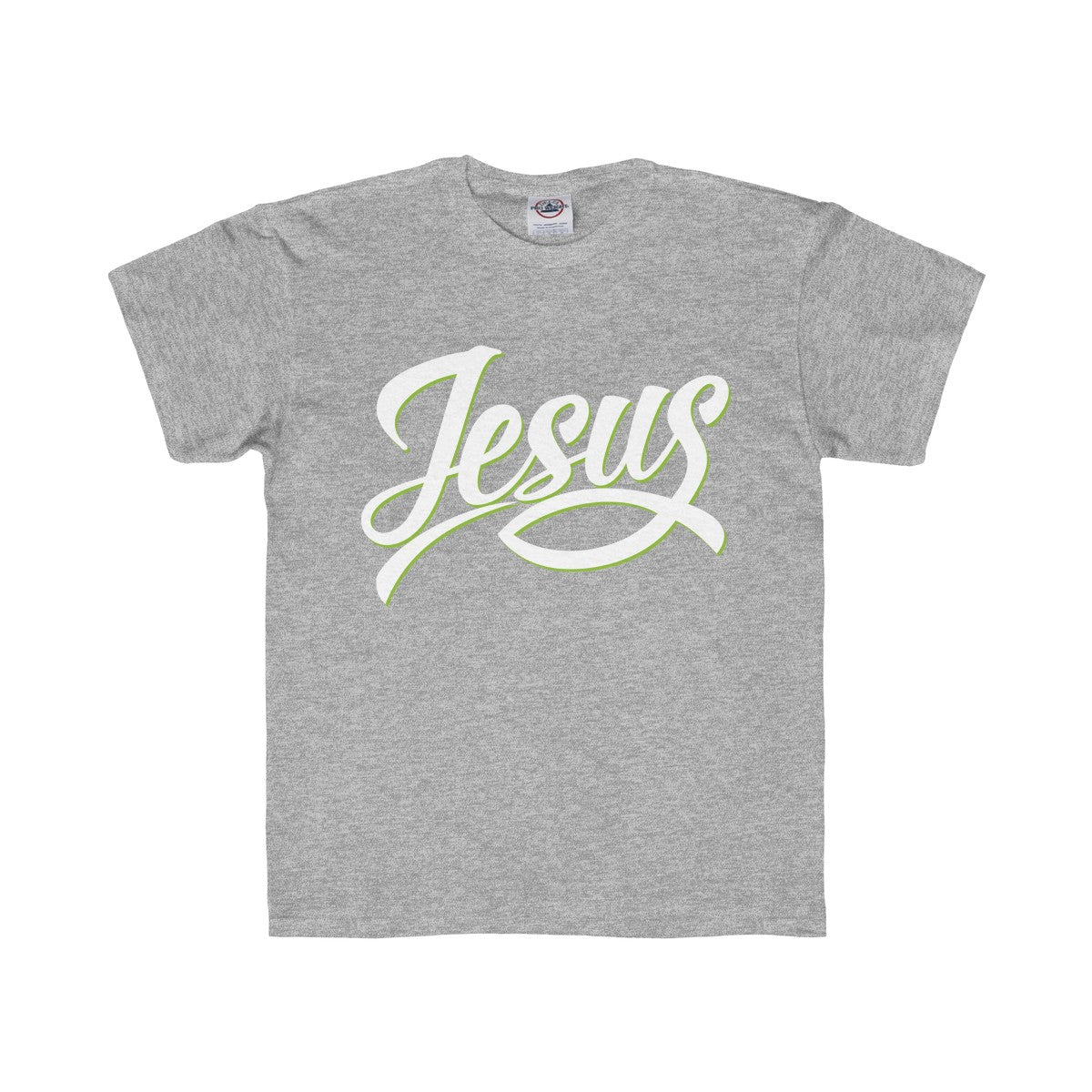 Jesus with Fish Design Kids Regular Fit Tee-Kids clothes-PureDesignTees
