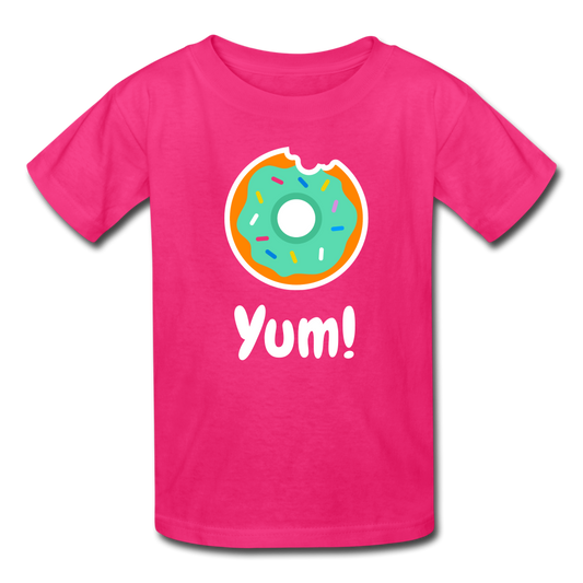 Yum! Donut Kids' T-Shirt-Kids' T-Shirt-PureDesignTees