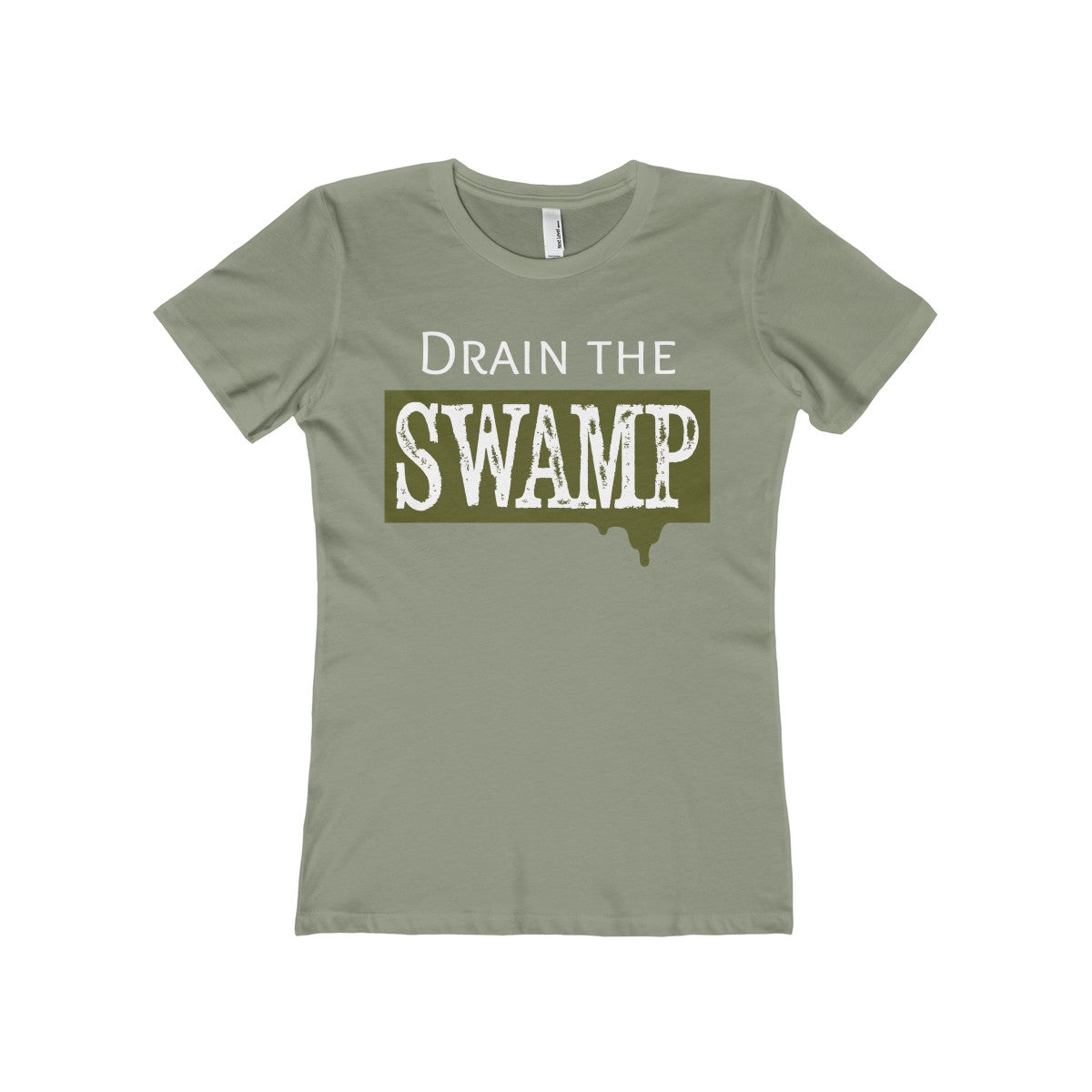 Drain the Swamp Women's The Boyfriend Tee-T-Shirt-PureDesignTees