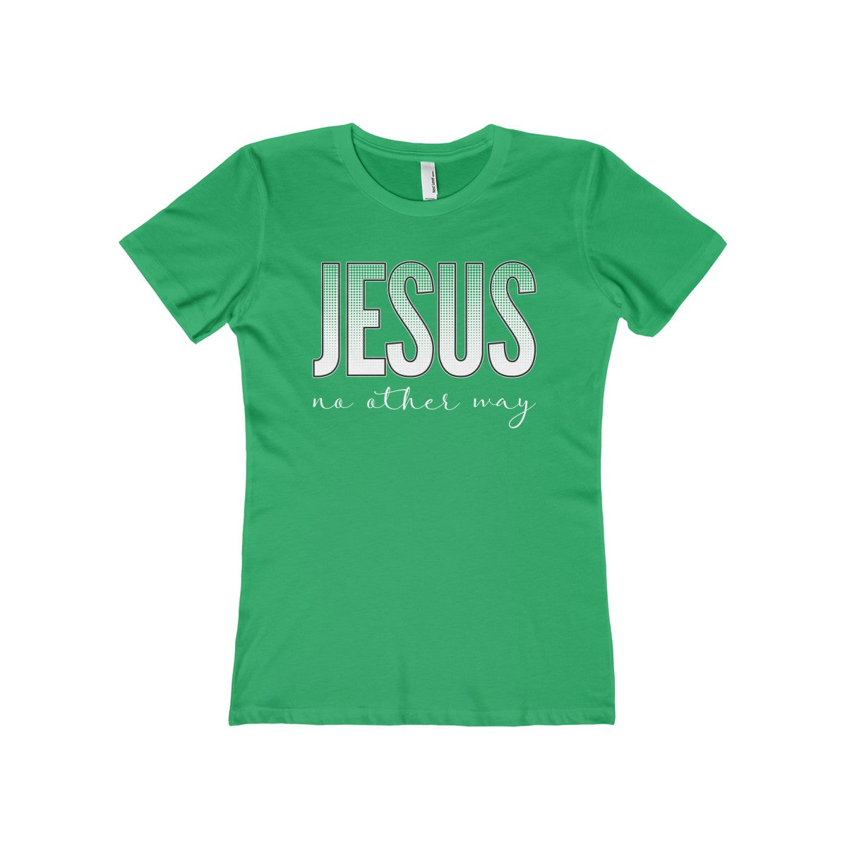 Jesus no other way Women's The Boyfriend Tee-T-Shirt-PureDesignTees
