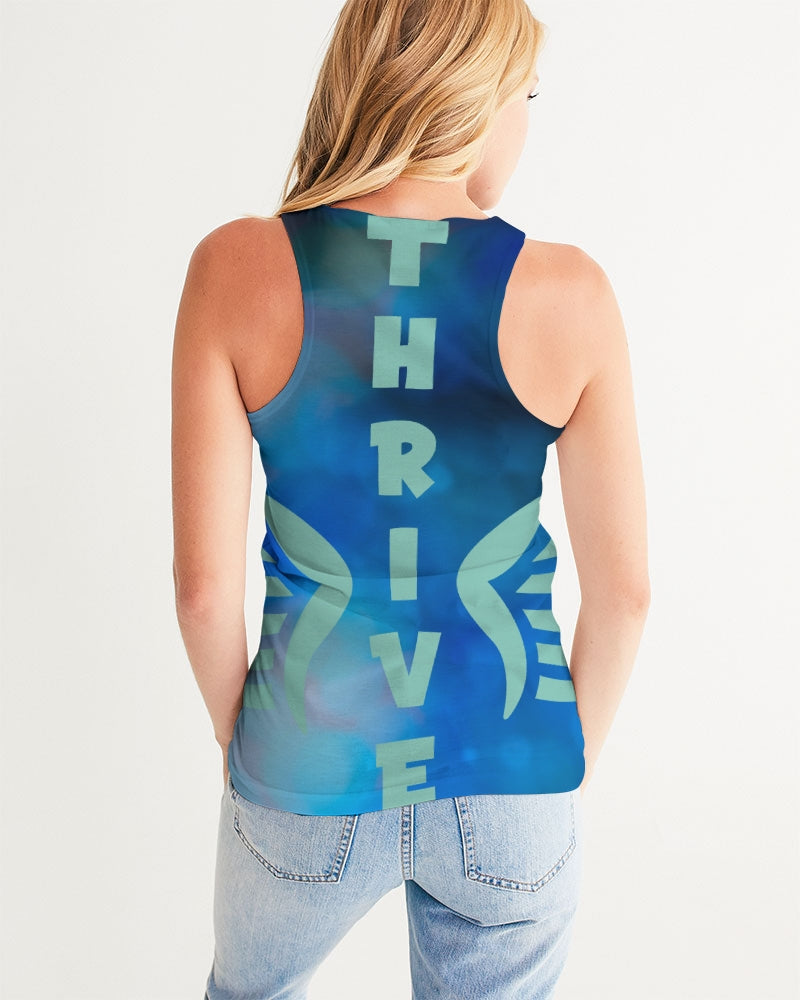 Thrive with Angel Wings Women's Tank-cloth-PureDesignTees