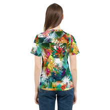 Load image into Gallery viewer, Tropical Color Riot Women&#39;s All Over Print Tee-cloth-PureDesignTees